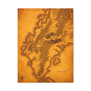 Old Europe Map Illustration Wall Art & Canvas Prints