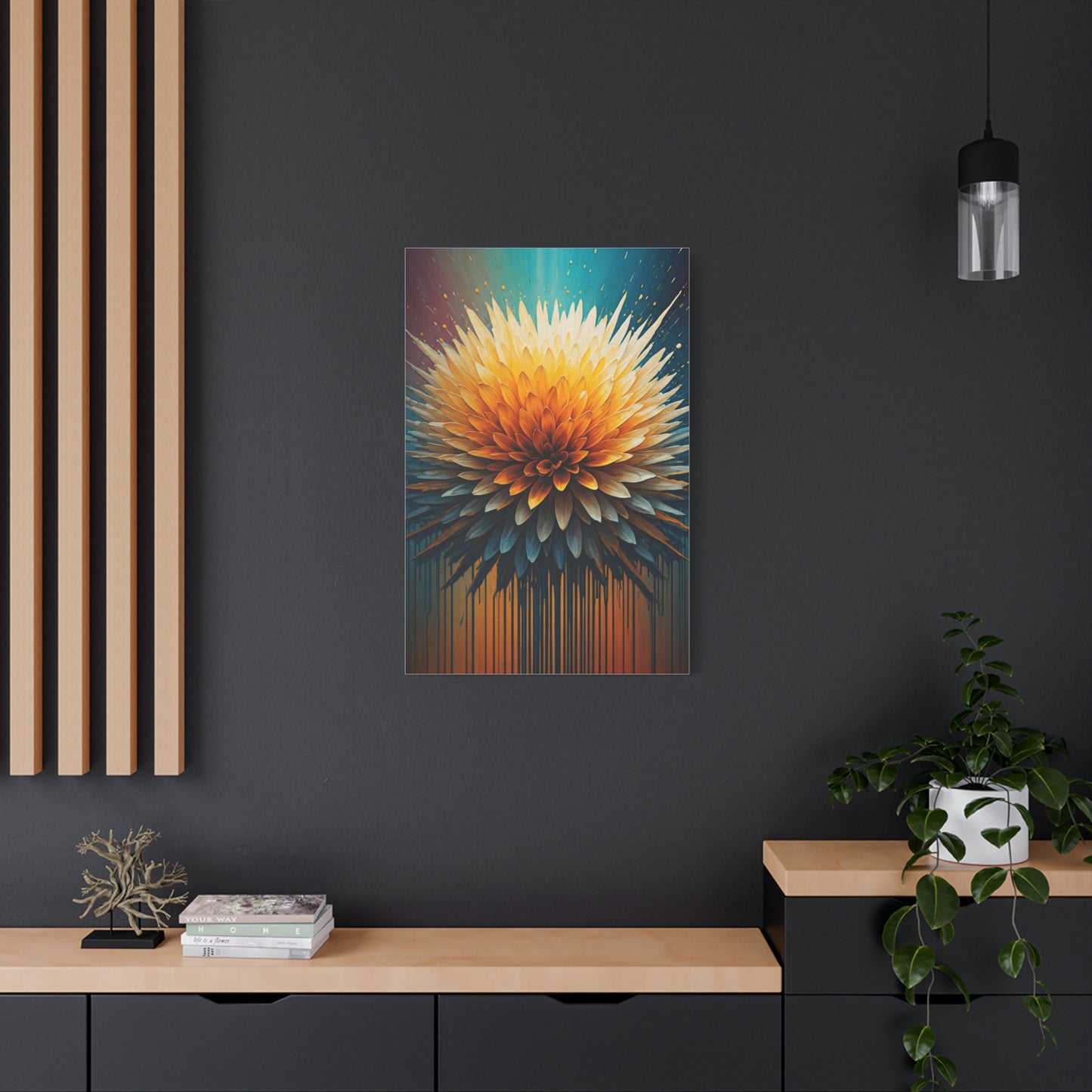 Solar Bloom Burst Wall Art & Canvas Print