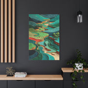 Sculpted Golf Terrain Abstract Wall Art & Canvas Print
