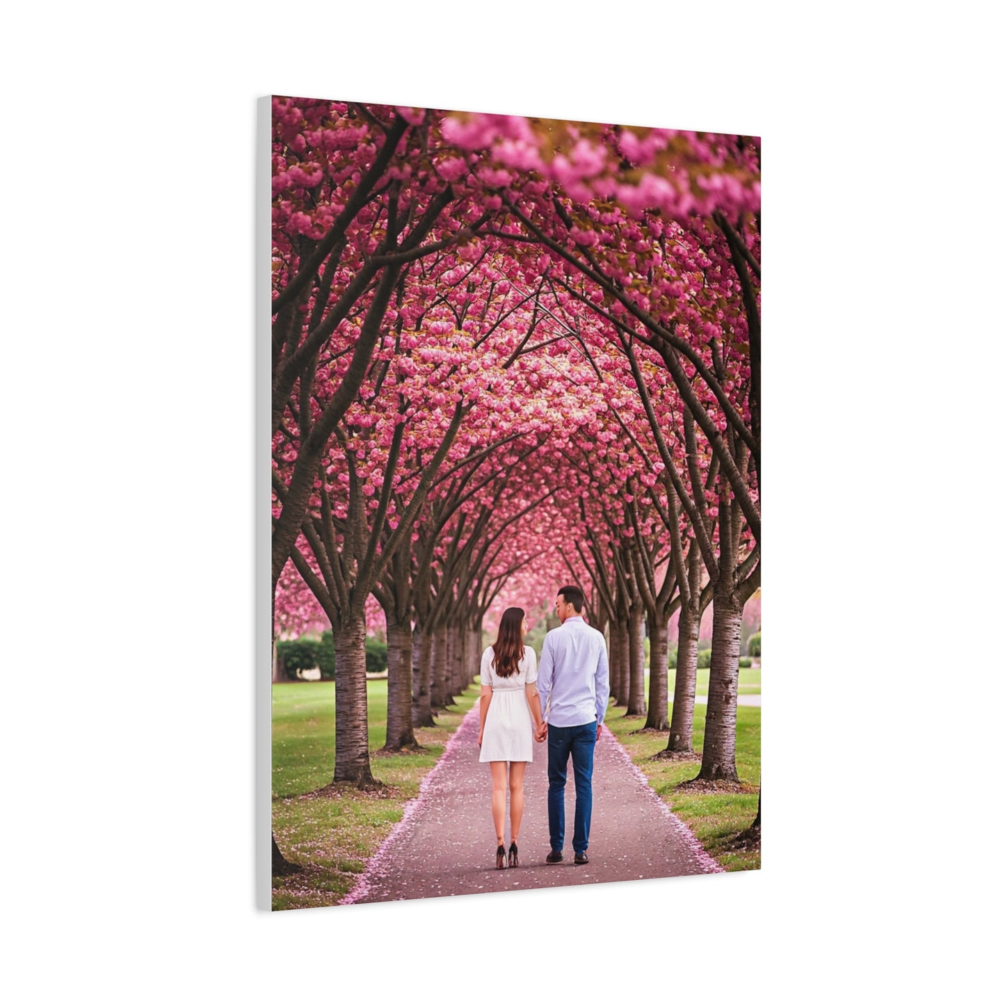 Romantic Sakura Tree Walk Wall Art & Canvas Prints