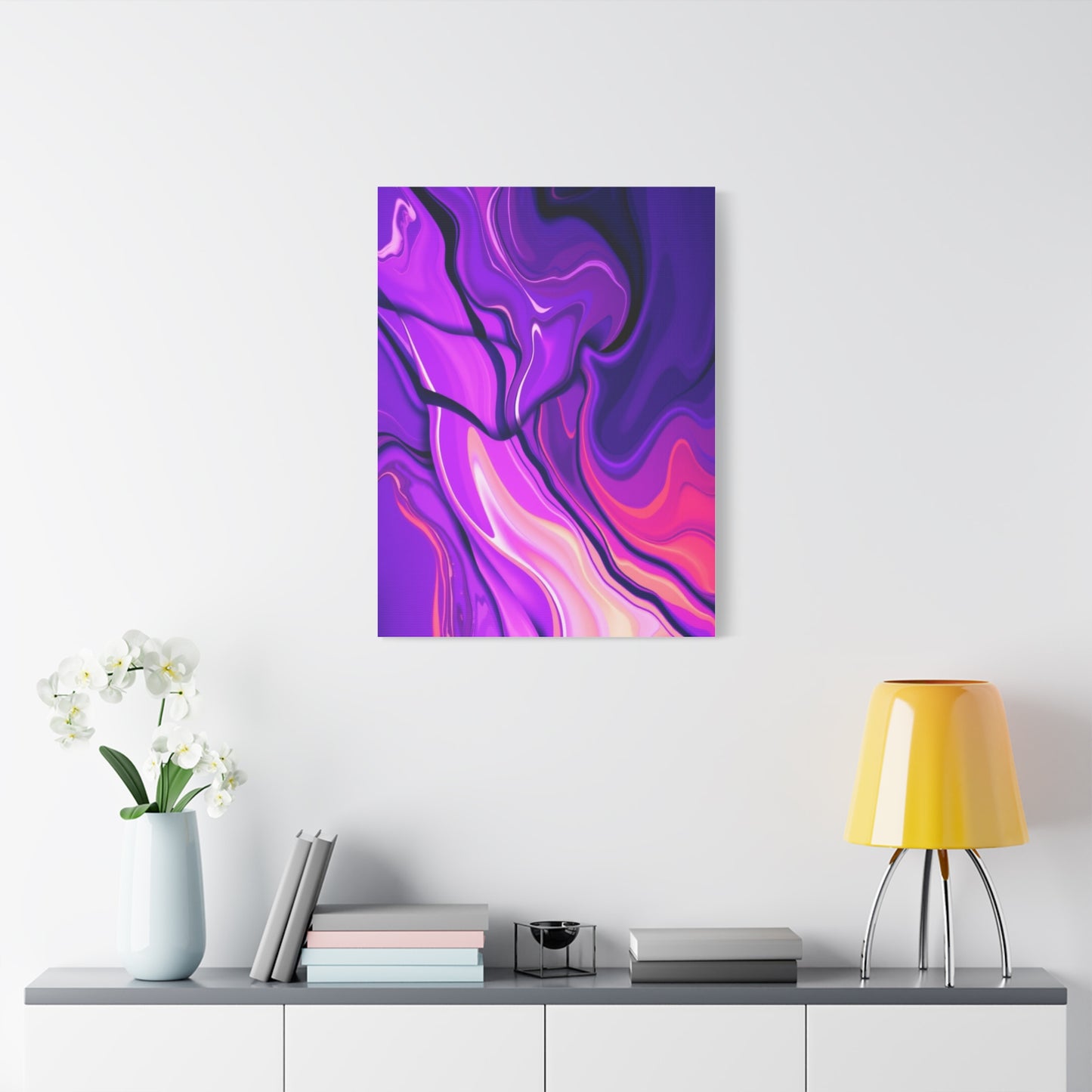 Indigo Dreamscape Painting wall art & canvas print
