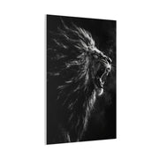 Roaring Lion Monochrome Power Wall Art & Canvas Print