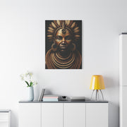 Golden Tribal Empress Portrait Wall Art & Canvas Prints