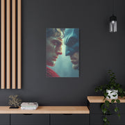 Batman vs Superman Intense Close-Up Poster Wall Art & Canvas Print