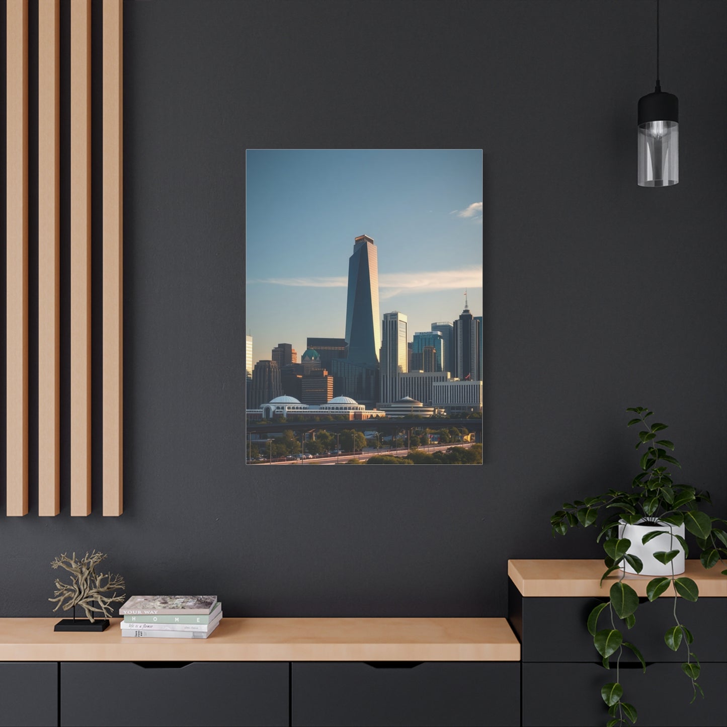 Houston Skylines Art Supreme Canvas Wall Art & Canvas Print