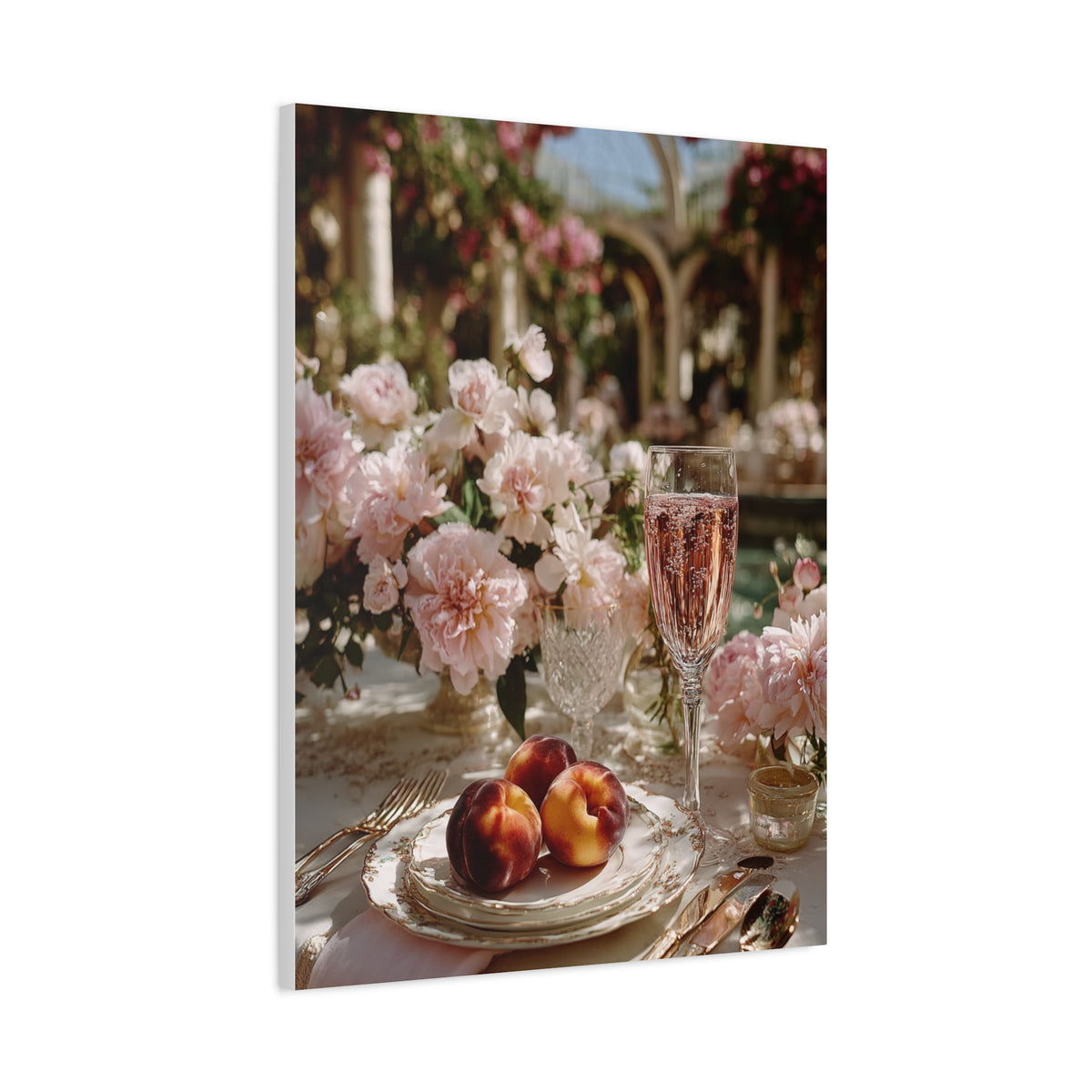 Romantic Spring Brunch Table Wall Art & Canvas Print
