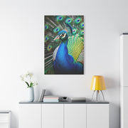 Vibrant Peacock Portrait Wall Art & Canvas Prints