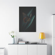 Dark Swallowtail Butterfly on Leaf Wall Art & Canvas Prints