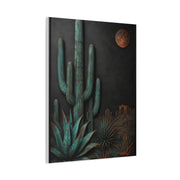 Turquoise Patina Desert Cactus Wall Art & Canvas Print
