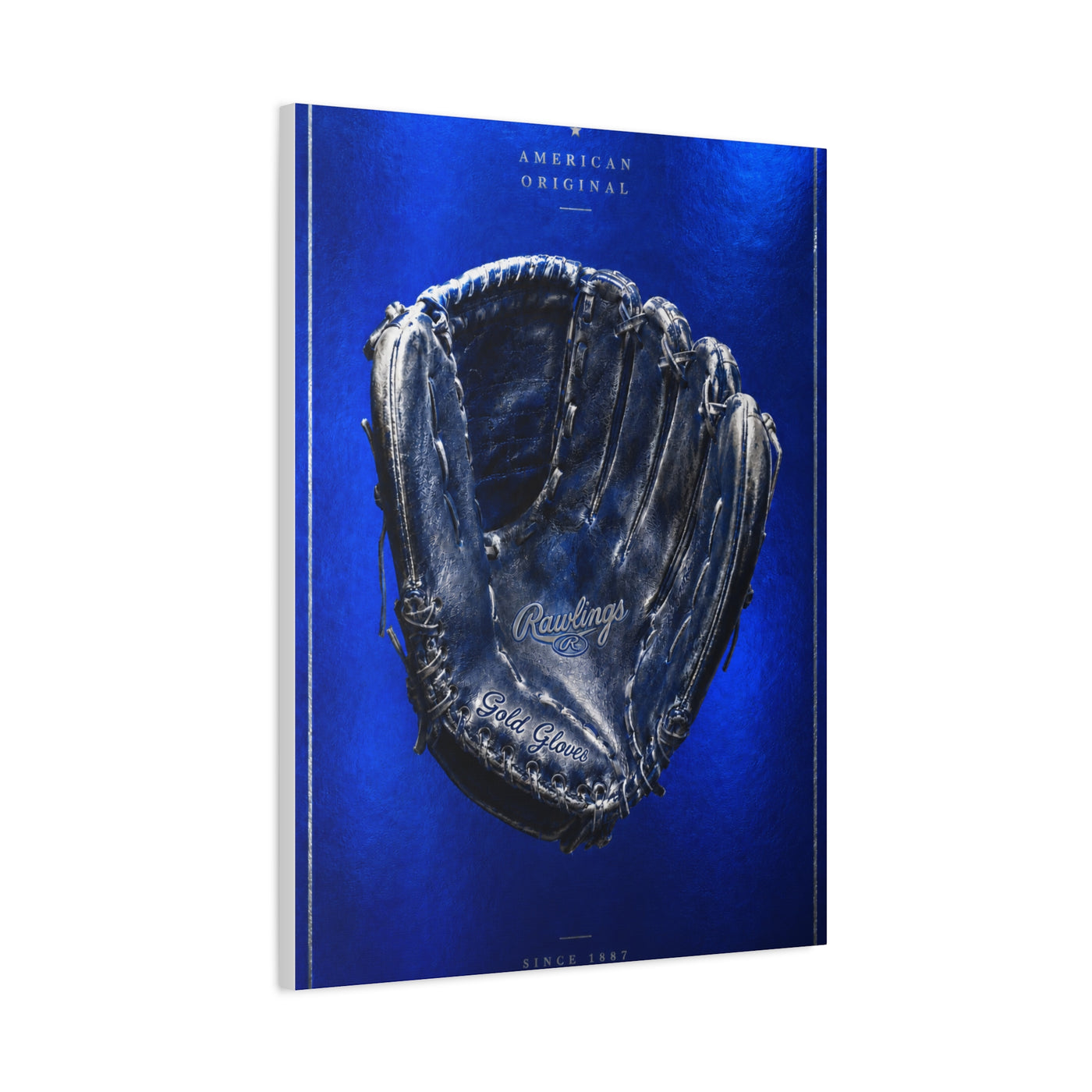 Cobalt Baseball Glove Collector Sports Wall Art & Canvas Print