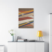 Woven Textile Strips Collage Wall Art & Canvas Print
