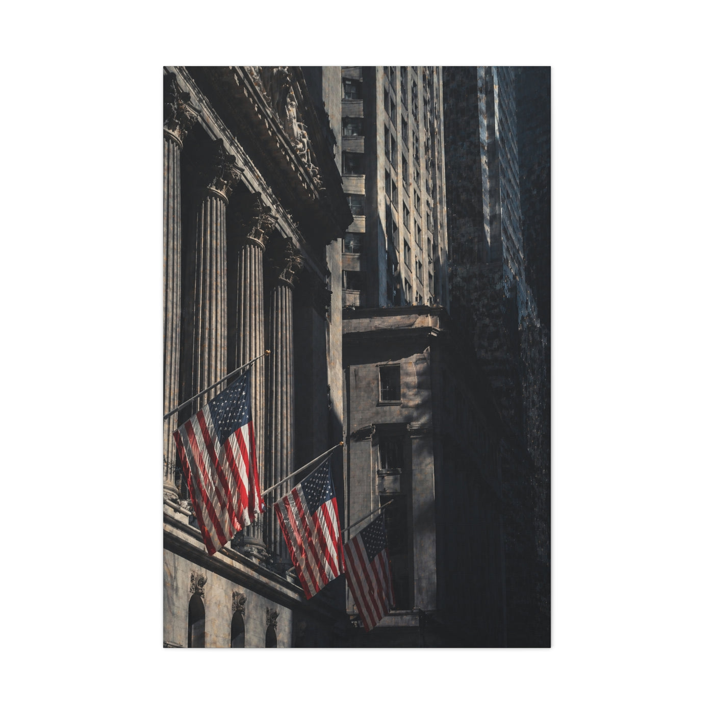 Financial District Architectural Study Wall Art & Canvas Print