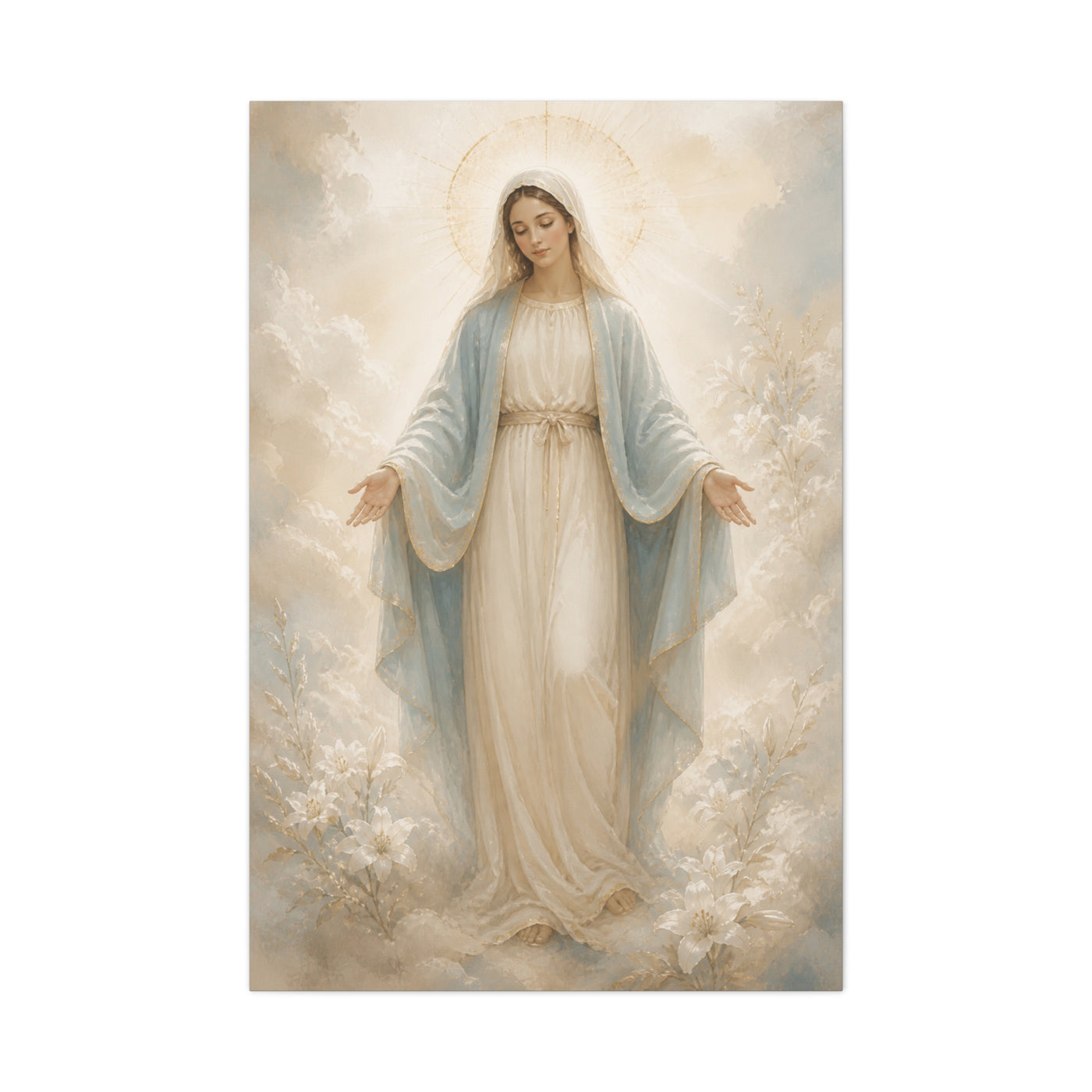 Our Lady of Grace Soft Luminous Portrait Wall Art & Canvas Print
