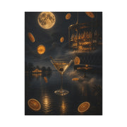 Surreal Moonlit Martini Dreamscape Wall Art & Canvas Print
