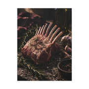 Frenched Rack of Lamb Rustic Prep Wall Art & Canvas Print