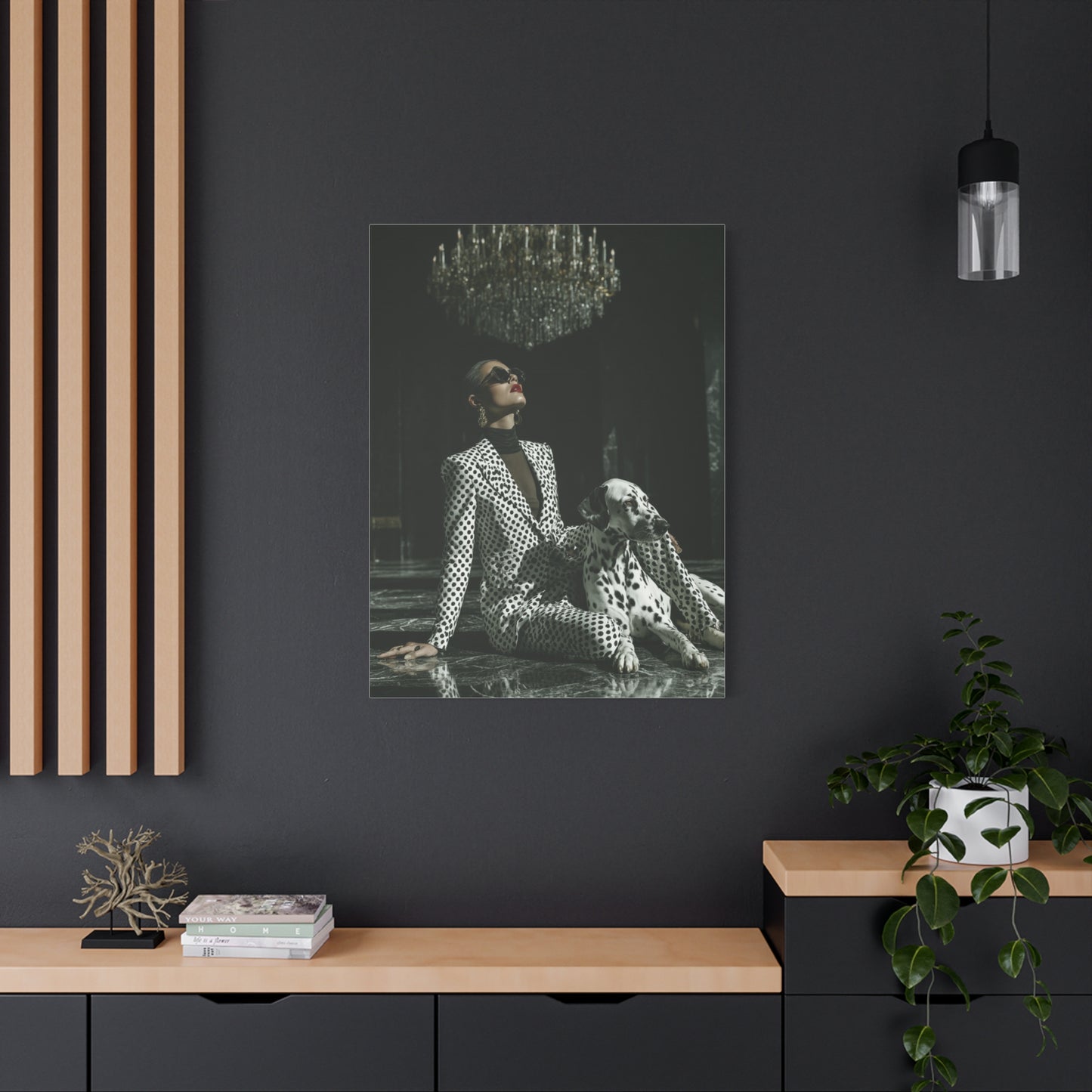 Dalmatian Fashion Editorial Portrait Wall Art & Canvas Print