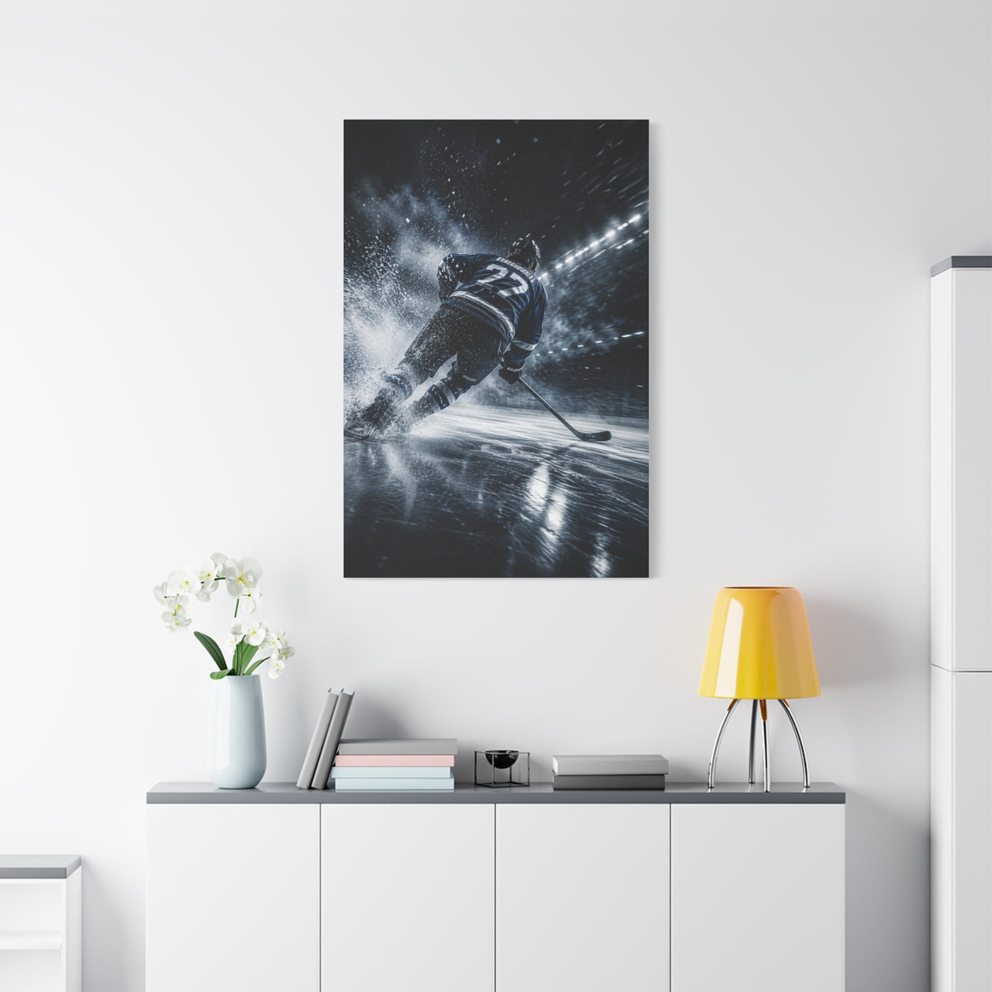Ice Velocity Hockey Sports Wall Art & Canvas Print