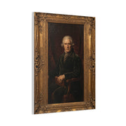 Classical Gentleman Portrait in Ornate Frame Wall Art & Canvas Print