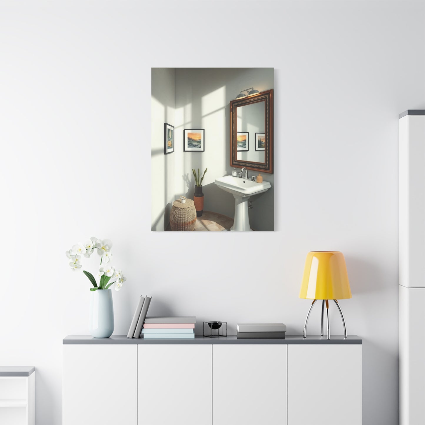 Sophisticated Spa Scene Canvas Wall Art & Canvas Print