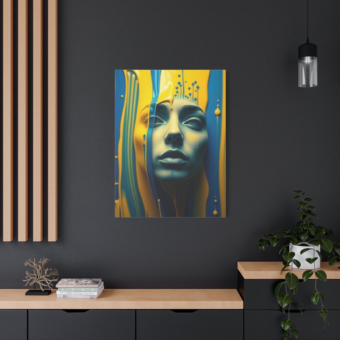 Collection Blue & Yellow Art Art Wall Art & Canvas Print