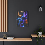 Neon Innovation Circuit Flow Wall Art & Canvas Print