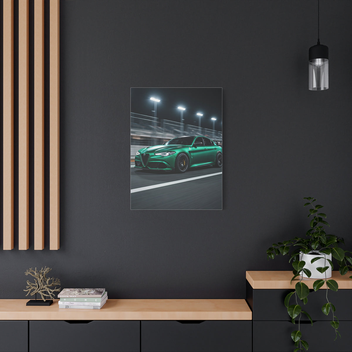 Alfa Romeo Giulia Quadrifoglio Night Circuit Stance Wall Art & Canvas Prints
