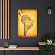 South America Vintage Cartography Poster Wall Art & Canvas Prints