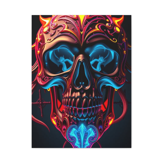 Supreme 3D Trippy Skull Art By Ali Gulec Art Wall Art & Canvas Print