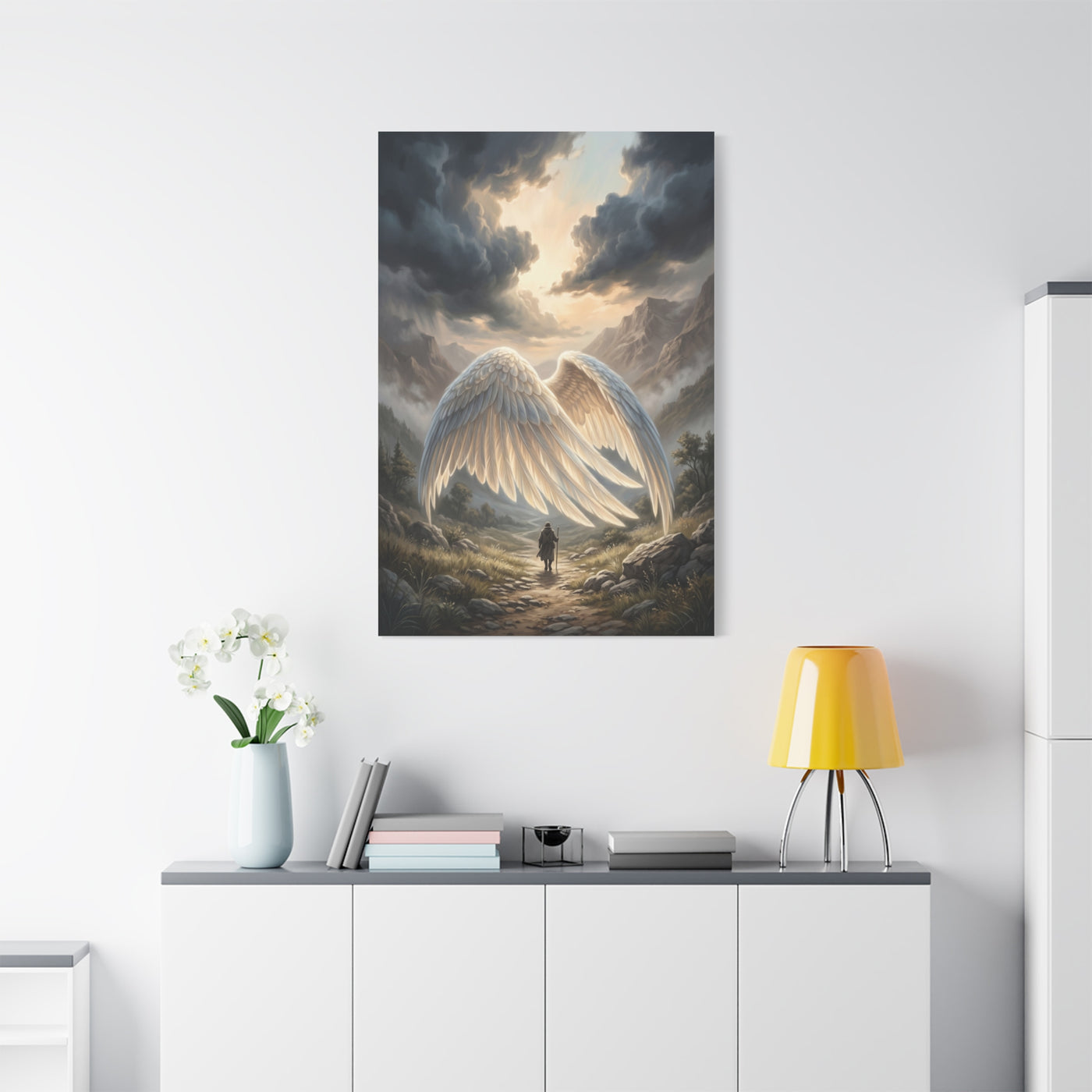 Psalm 91 Wings of Refuge Scripture Wall Art & Canvas Print