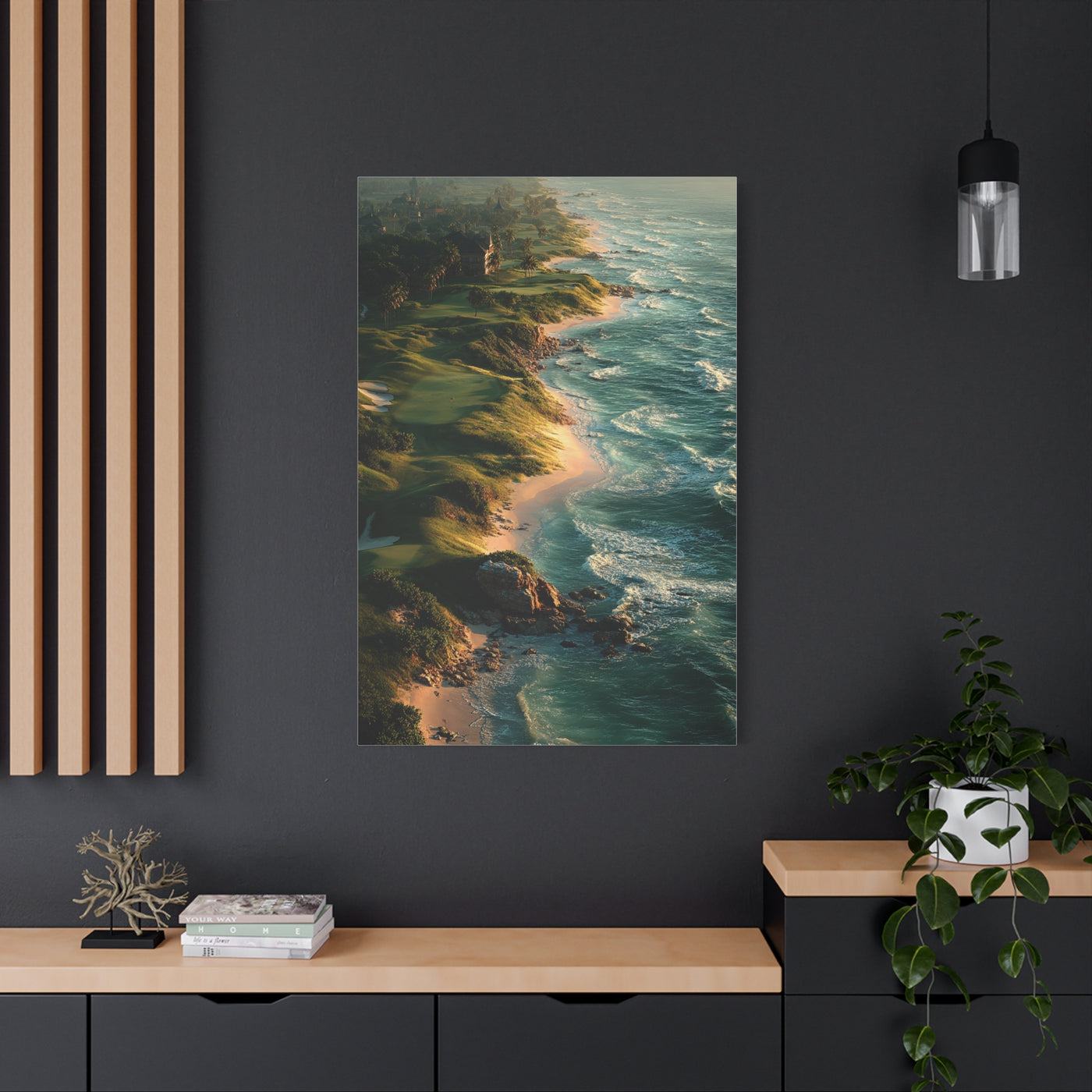 Coastal Links Golf Course Aerial Wall Art & Canvas Print