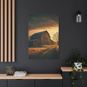 Rustic Barn Along the Country Path Wall Art & Canvas Prints