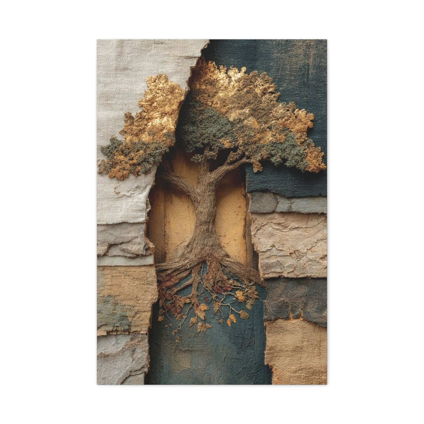 Tree of Life Textural Relief Wall Art & Canvas Print