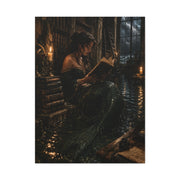 Dark Academia Mermaid Library Wall Art & Canvas Print