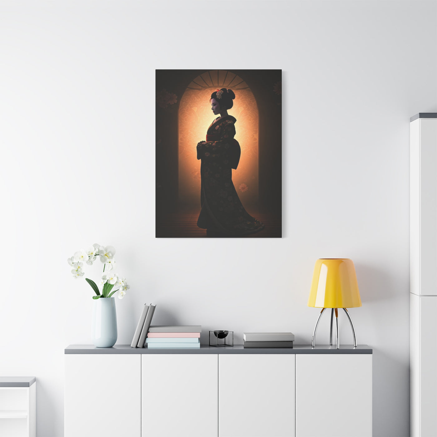 Silent Elegance Geisha Portrait Wall Art & Canvas Prints