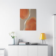 Minimal Tangerine Organic Forms Wall Art & Canvas Print