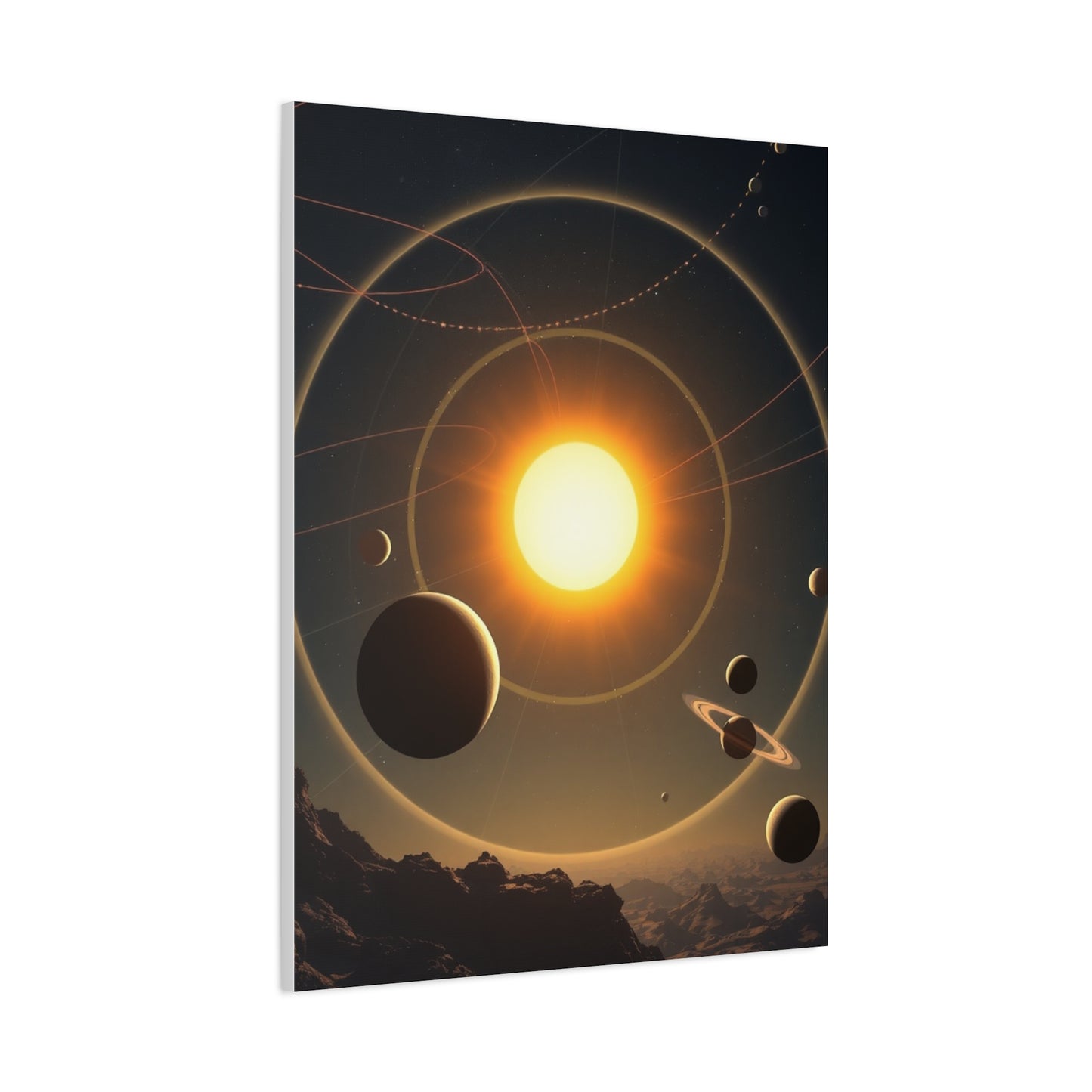 Galactic Elegance Print Wall Art & Canvas Print