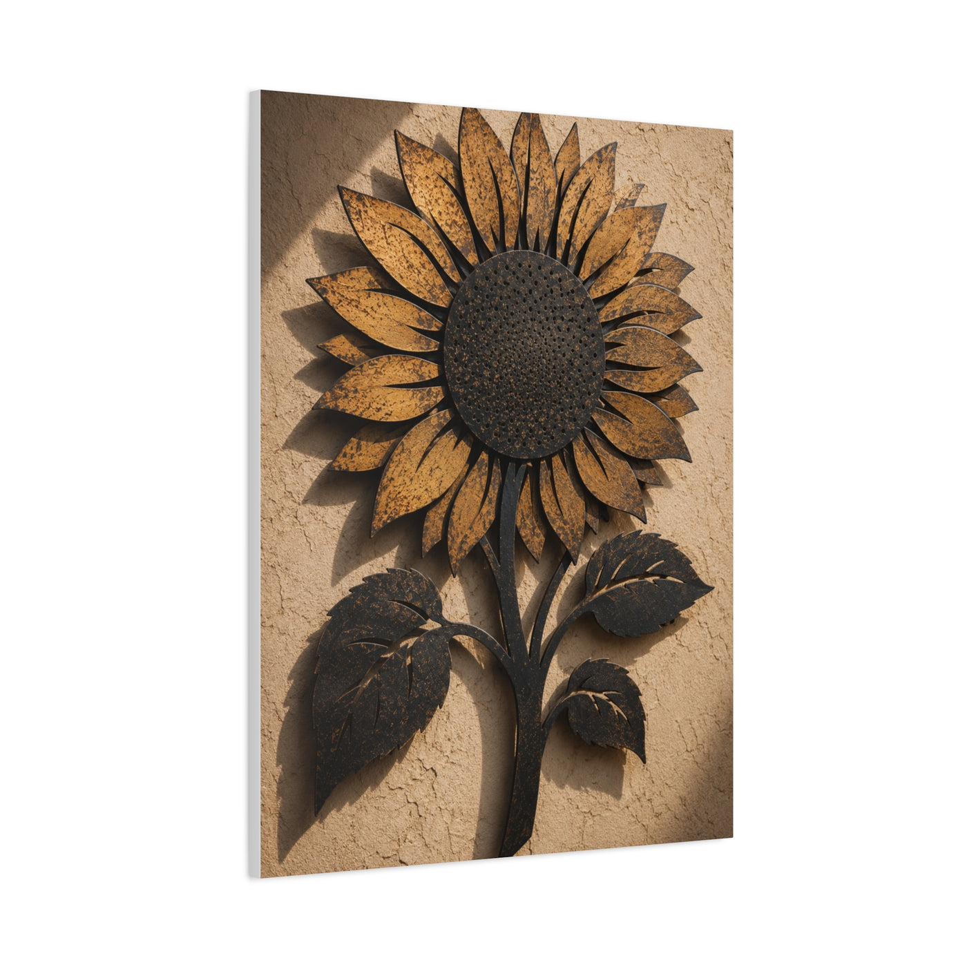 Rustic Iron Sunflower Wall Sculpture Wall Art & Canvas Print