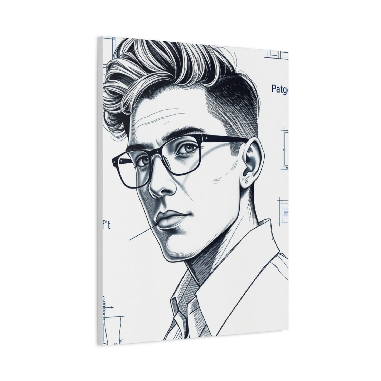 Supreme Art Collection Blueprint & Patent Sketches  Wall Art & Canvas Print