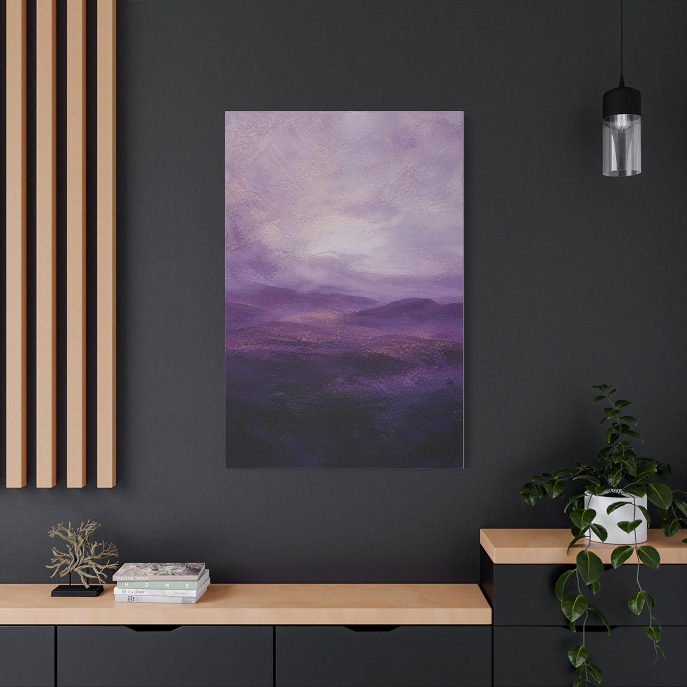 Amethyst Horizon Landscape Wall Art & Canvas Print