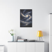 Cosmic Spiral Night Sky Wall Art & Canvas Print