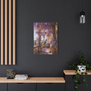 Wisteria Stone Terrace Garden Wall Art & Canvas Print