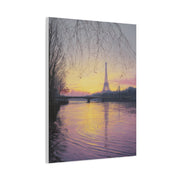 Paris Sunrise Eiffel Tower Reflection Wall Art & Canvas Print