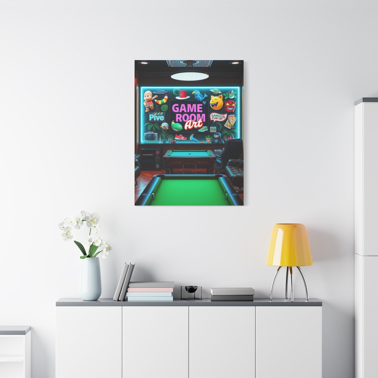 Supreme Game Room Art Beautiful Collection Wall Art & Canvas Print