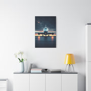 Jet Runway Storm Departure Wall Art & Canvas Prints