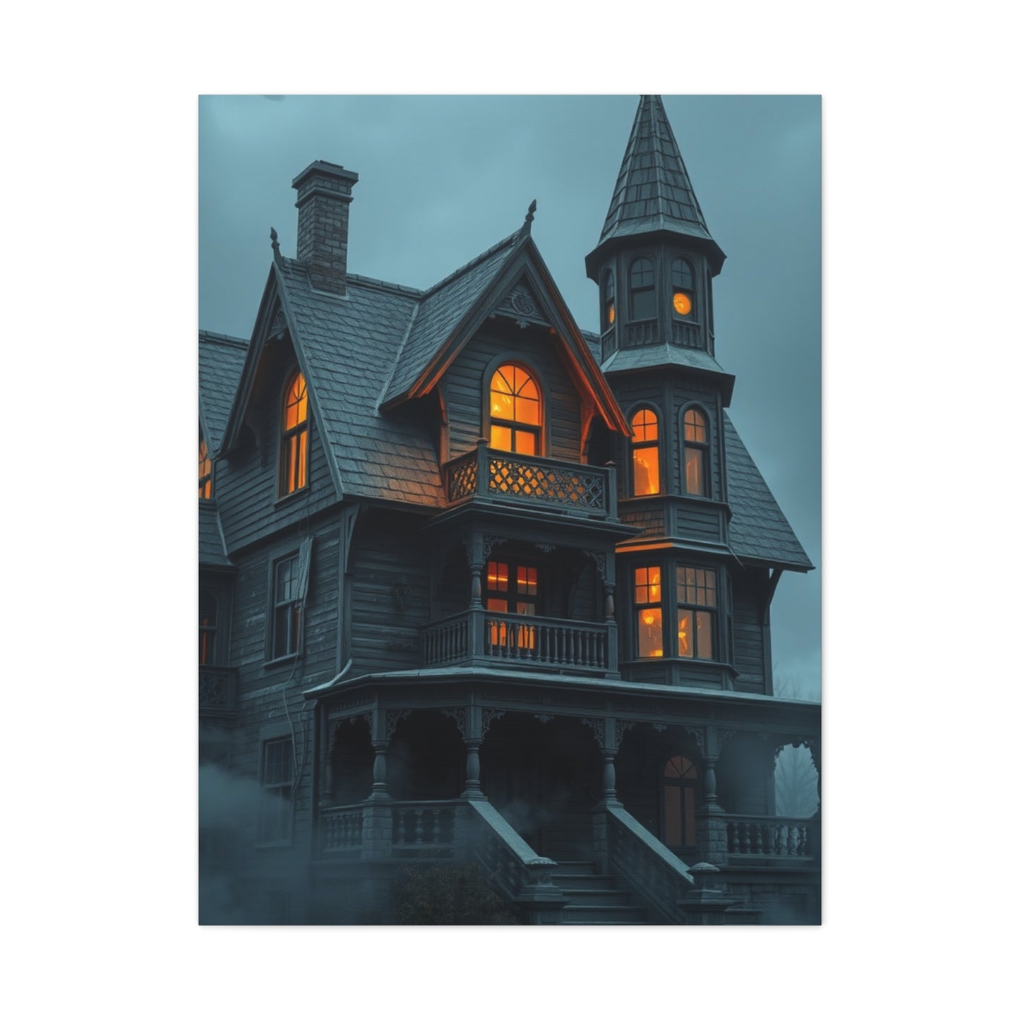 Supreme Haunted House Art Beautiful Collection Wall Art & Canvas Print