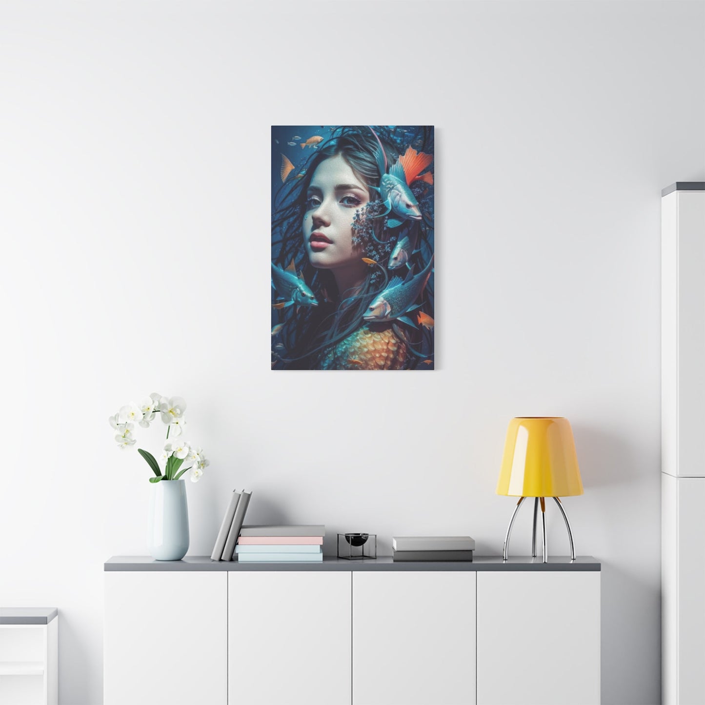 Aqua Woman Wall Art & Canvas Prints