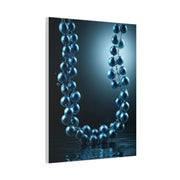 Blue Pearl Necklace Beneath Ocean Surface Wall Art & Canvas