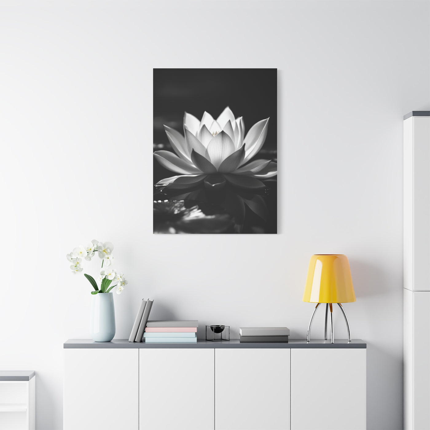Serene Lotus Reflection Wall Art & Canvas Prints