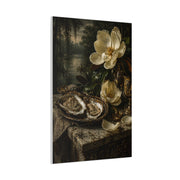 Magnolia & Oyster Still Life Elegance Wall Art & Canvas Print