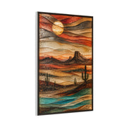 Fused Glass Desert Mirage Southwest Wall Art & Canvas Print
